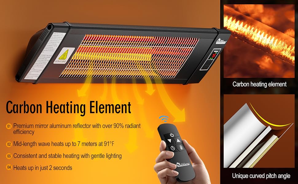 Premium Mirror Aluminum Reflector 91 degree Consistent Stable Heating Powerful