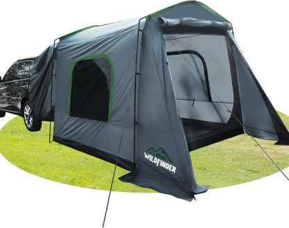 SUV Tent, 5-9 Person Rectangle Car Tent for Family, Waterproof & Windproof for Car Camping, Large Camping Tents with Storage Bag, SUV, Van, Jeep, Pickup 8FT L x 10.6FT W x 7.2FT H