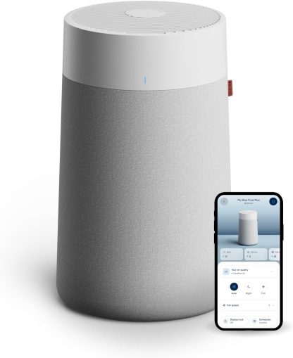 BLUEAIR Air Purifiers for Medium Rooms, Bedroom, Kitchen, Cleans 1,858 sqft in one hour, HEPASilent Smart Air Cleaner for Home, Pets, Allergies, Virus, Dust, Mold, Smoke - Blue Pure 311i Max