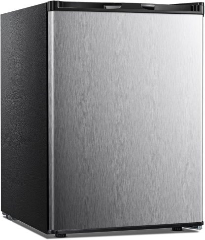 Kismile Small Freezer Upright, 3.0 Cu.ft Mini Freezer with Adjustable Thermostat