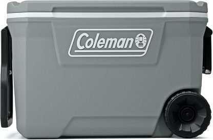 Coleman Classic Series Insulated Portable Wheeled Cooler, Leak-Resistant Outdoor Hard Cooler Keeps Ice up to 5 Days, 100-Quart