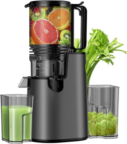 Cold Press Juicer Juicer Machines with 5.4" Wide Feed Chute Professional Slow Masticating Juicer