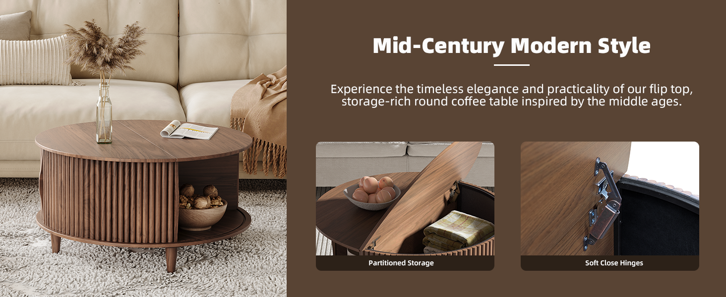 mid century modern coffee table