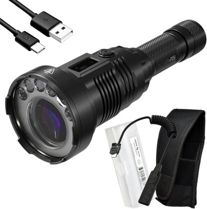 P35i LEP Flashlight, 3000 Lumen 1804 Yards Long Throw USB-C Rechargeable with LumenTac Organizer, for Hunting Search and Rescue