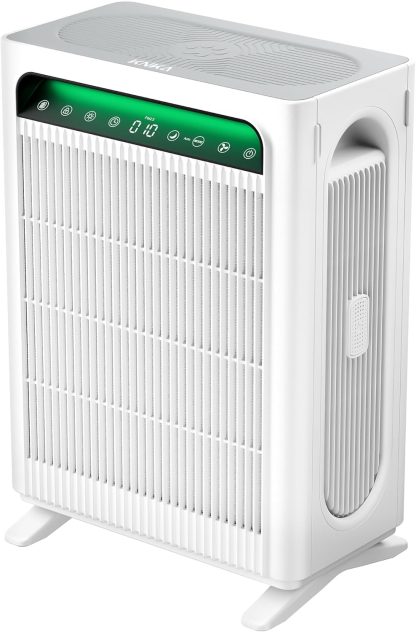 KNKA Air Purifier for Home Bedroom Large Room Up to 1,695 Ft² in 1 Hr, HEPA Air Cleaner with Washable Pre-Filter, AQI Display, ECO Mode, Sleep Mode, Pet Mode for Pets, Dust, Pollen, APH4000