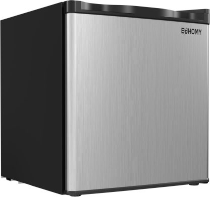 EUHOMY Mini Freezer Countertop,1.1 Cubic Feet, Single DoorCompact Upright Freezer