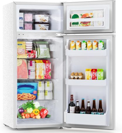 4.5 Cu.Ft Mini Fridge with Freezer 2 Door Compact Refrigerator Small Fridge