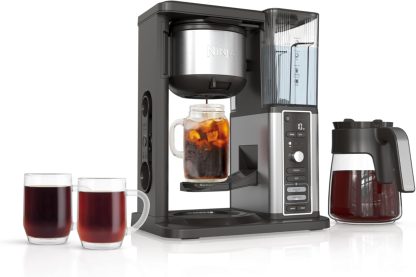 Extra Large Hot and Iced Coffee Maker with Fast Cold Brew, 4 Brewing Methods, 8 Sizes (Small to Travel), Single-Cup Coffee Maker, 12-Cup Capacity