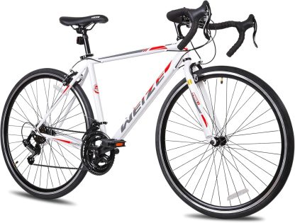 WEIZE Road Bike, 700C Wheel City Commuter Bicycle, Shimano 14 Speed Drop Bar, Racing Adult Bike with Caliper Brakes, High-Carbon Steel Hybrid Bikes