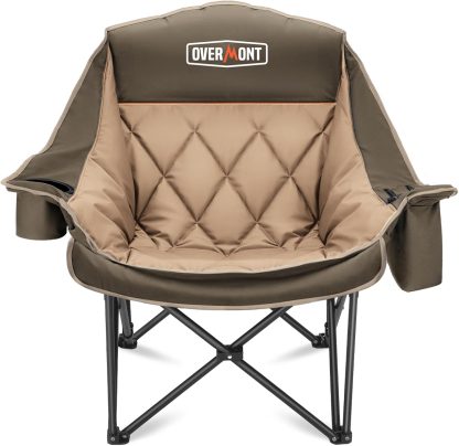 Extra Large Double Camping Chair - 2 Person Comfortable Sofa Chair Adult Loveseat - Heavy Duty Lawn Chair