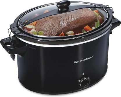Slow Cooker Extra Large 10 Quart Stay or Go Portable With Lid Lock