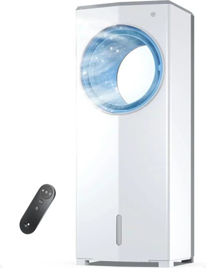 Windowless Portable Air Conditioner 26.3" Small Evaporative Air Cooler for Room No Window