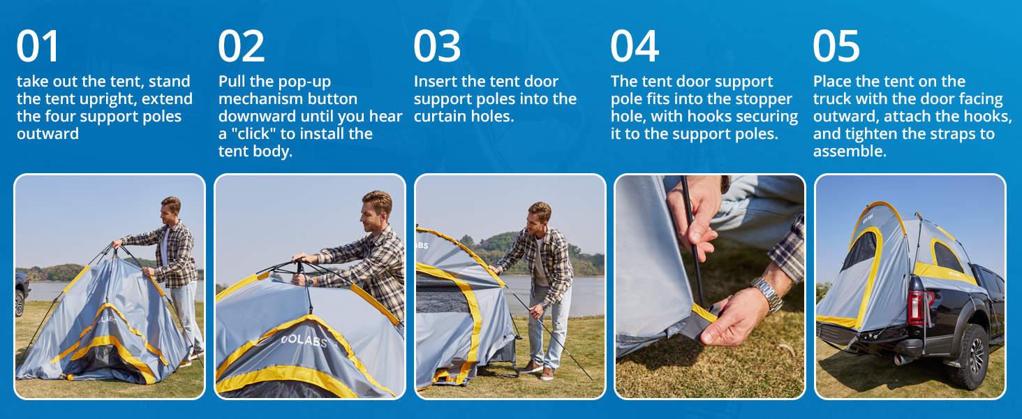 Golabs TE1 Truck Tent - Easy Installation
