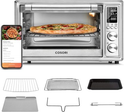 Air Fryer Toaster Oven Combo 13-in-1 32Qt APP & Voice Control Convection Oven Countertop