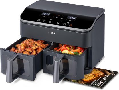COSORI Dual Air Fryer 9Qt 10-in-1for Easy Cooking Dishwasher Safe