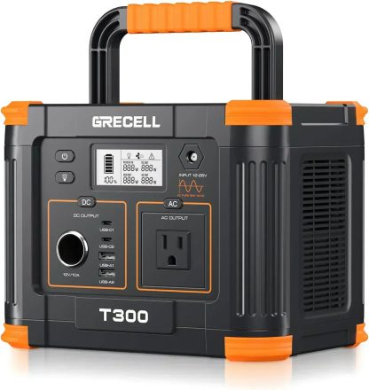 Portable Power Station 300W (Peak 600W) 230.88Wh Solar Generator 60W USB-C PD Output