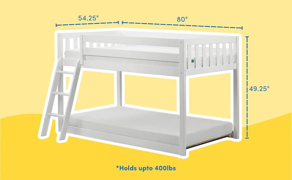 twin over twin bunk bed with ladder small space kids bed twin low bunk bed low bunk beds twin