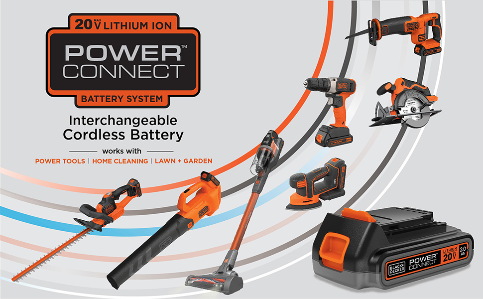 20V MAX POWERCONNECT Interchangeable Cordless Battery System