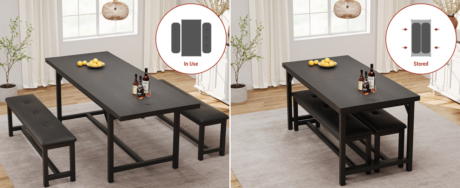 Dining table set for 4
