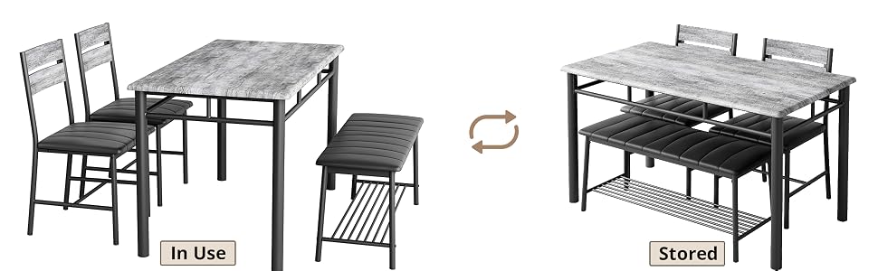 small dining table set for 4