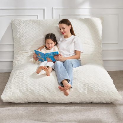Hobestluk 3 in 1 Bean Bag Chair Giant Bean Bag Chairs Convertible Bean Bag Floor Cushion
