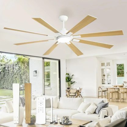 Zmishibo 72-inch large ceiling fan with lighting and remote indoor/outdoor