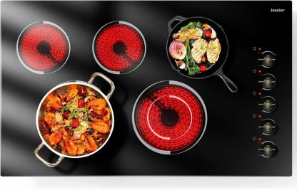 Electric Cooktop 30 Inch - 5 Burners Built-in Ceramic Cooktop 30" Electric Stove Top