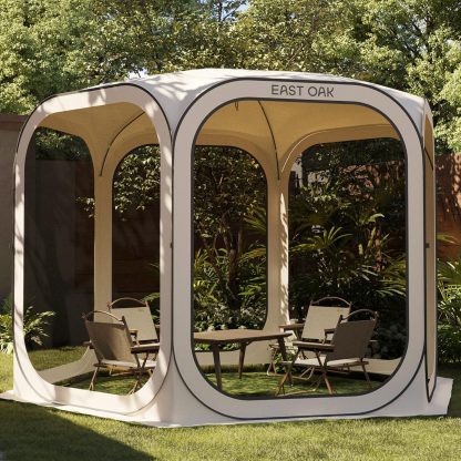 EAST OAK Screen House Tent Pop-Up Portable Screen Room Canopy Instant Screen Tent 10 x 10 FT