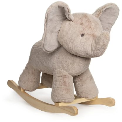 Lamb Rocker with Wooden Base Plush Stuffed Animal Nursery