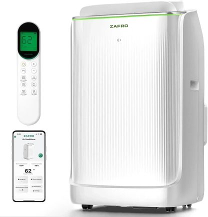 ZAFRO 8,000 BTU Portable Air Conditioners 4 Modes Portable AC Unit with Fast Cooling