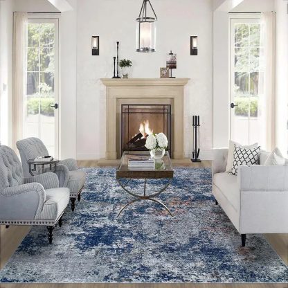 Area Rug Living Room Rugs: Large Machine Washable Area Rug for Bedroom