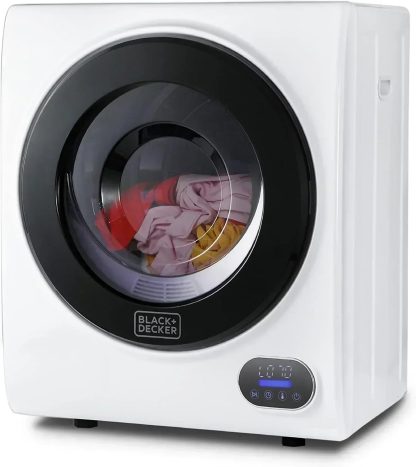 Compact Clothes Dryer 1.5 Cu. Ft. 850W Electric Dryer 120V Vented Dryer Stainless Steel Drum