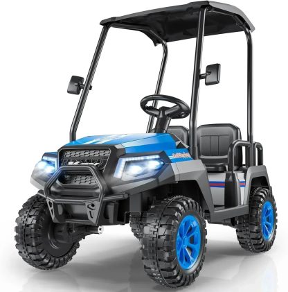 R9 24V Children's Golf Cart with Remote Control Removable Awning