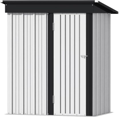 Devoko Outdoor Storage Shed Lockable Metal Garden Shed Steel Anti-Corrosion Storage House