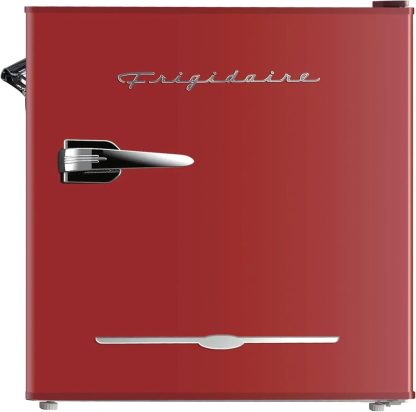 Frigidaire EFR176 Retro Compact Fridge with Chiller Mini Refrigerator Built-in Bottle Opener