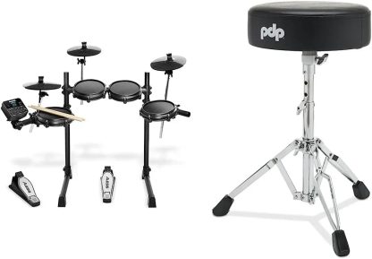 Alesis Turbo Mesh Kit - Electric Drum Set with Over 100 Sounds Mesh Drum Pad