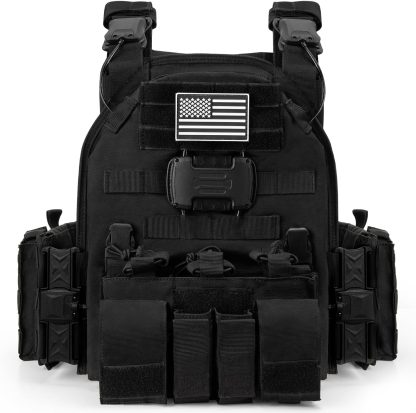 Magnetic Tactical Vest for Men Plate Carrier Vest Quick Release Disassembly Lightweight Vest