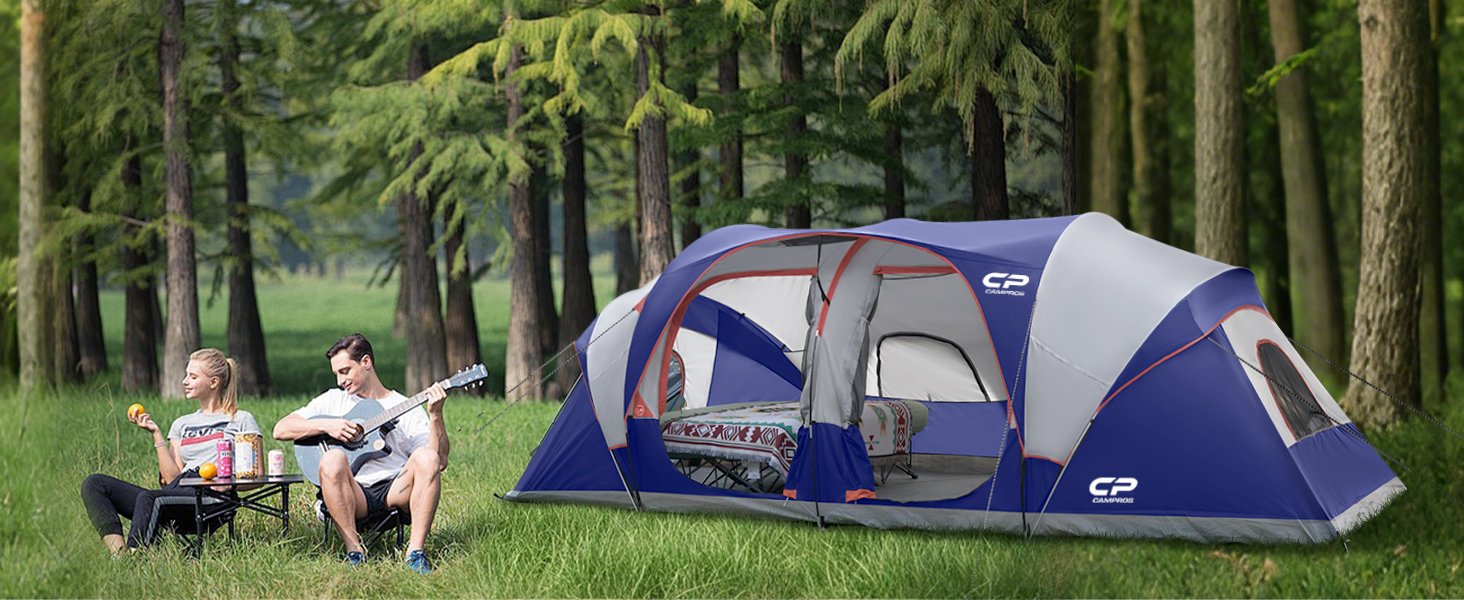family tents for camping with rooms