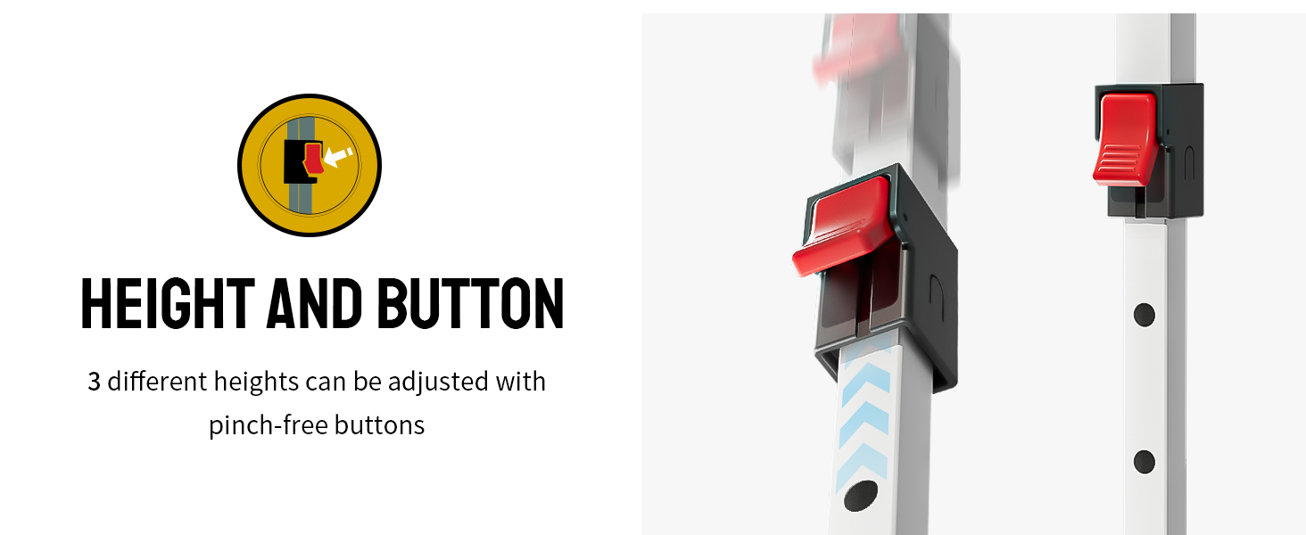 Adjust to Fit ?3-Level Height Adjustment for Any Occasion