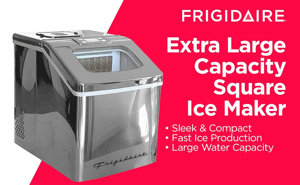 Frigidaire square ice maker extra large capacity