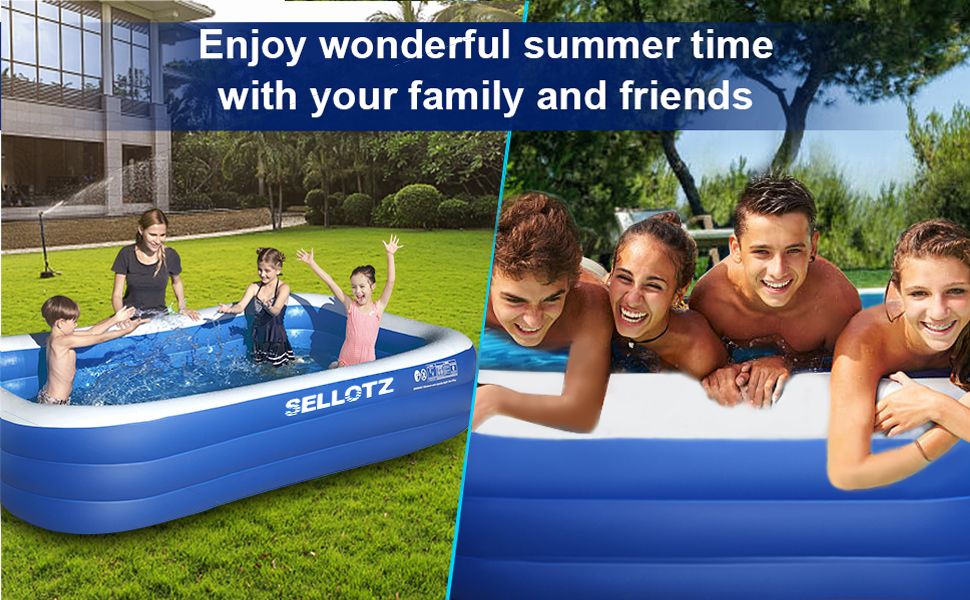 Inflatable swimming pool