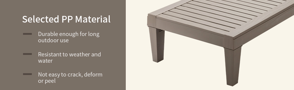 pp outdoor chaise