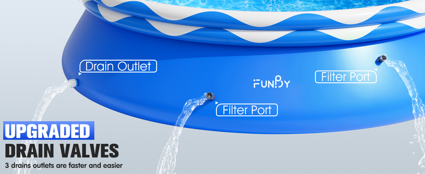 Double Rings Inflatable Above Ground Pool