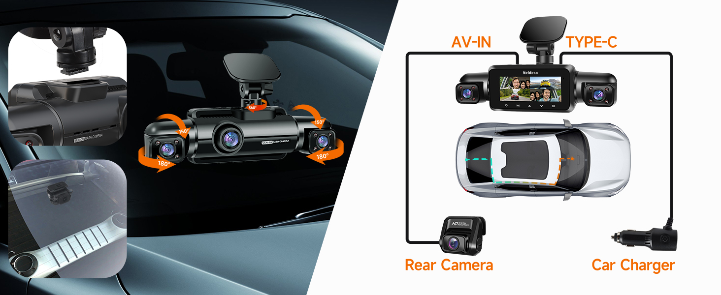 4 channel dash cam