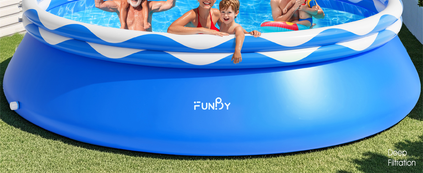Double Rings Inflatable Above Ground Pool
