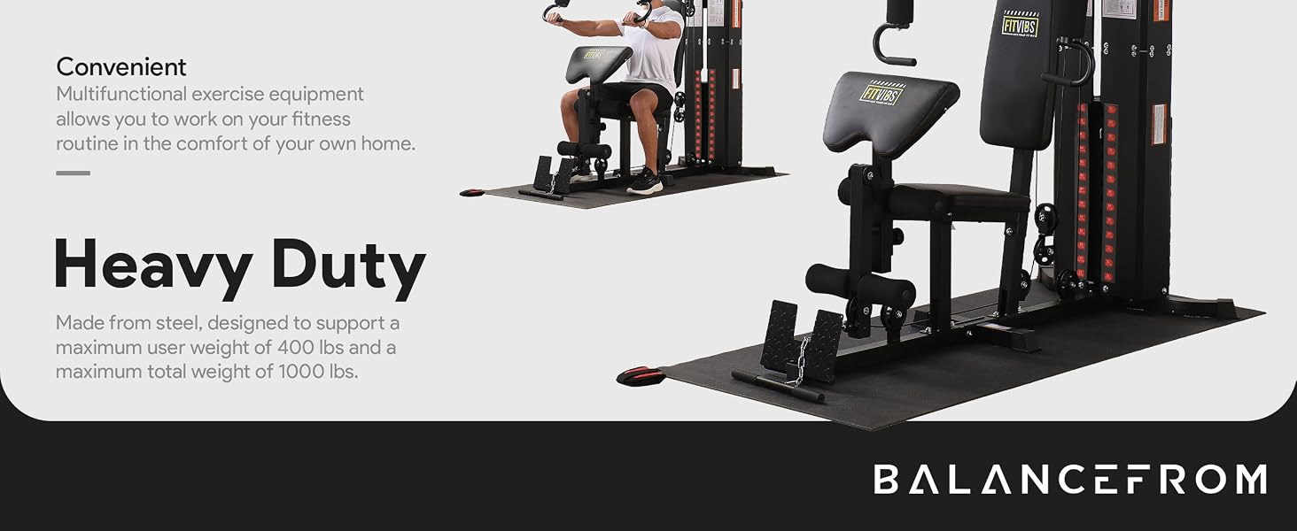 BalanceFrom Multifunctional Home Gym Workout Station Strength Training Equipment