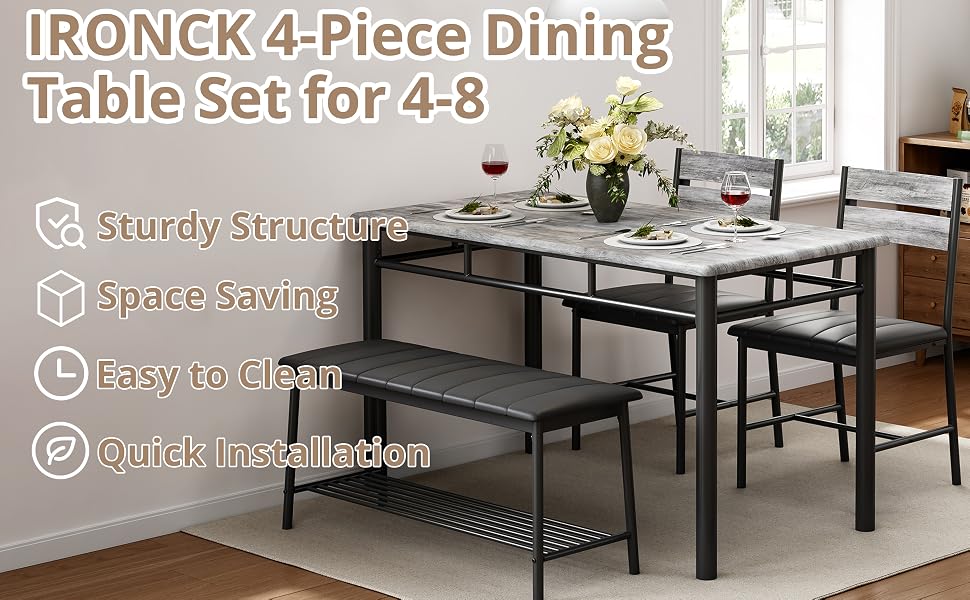dining table set for 4