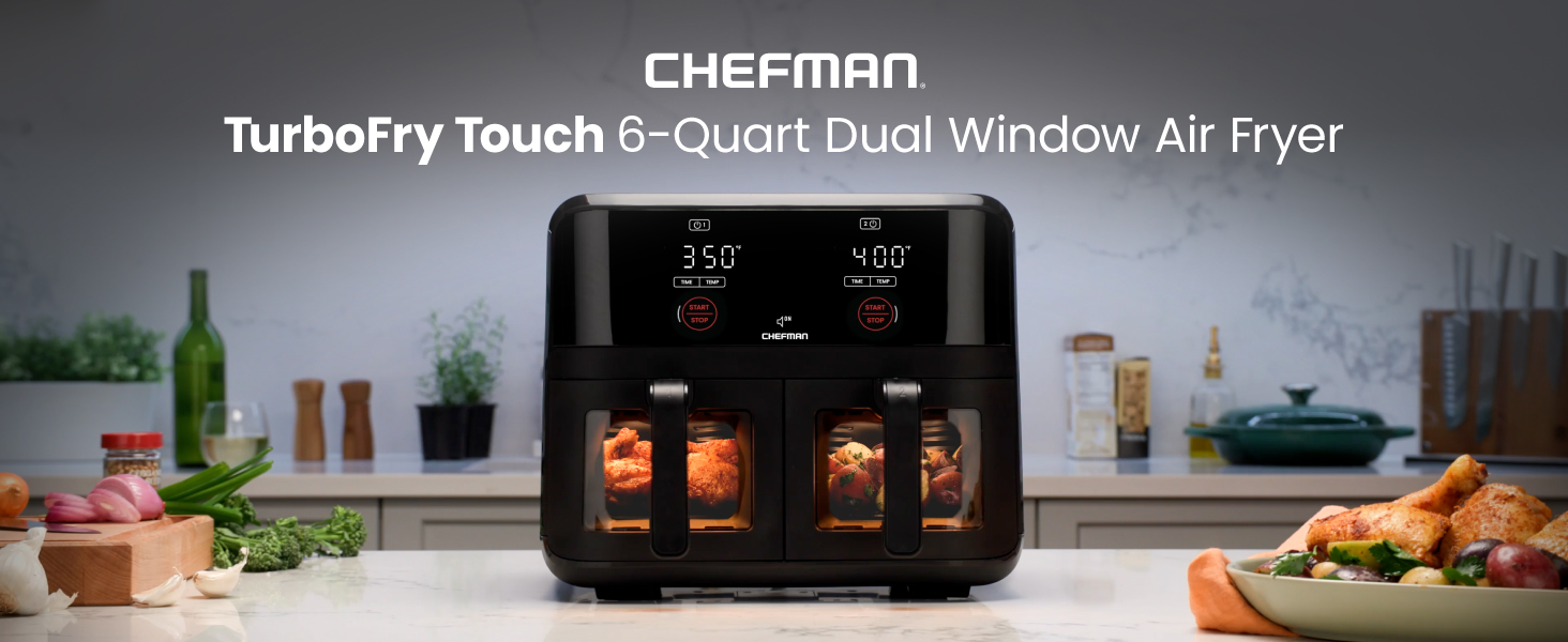 TurboFry Touch 6-Quart Dual window air fryer