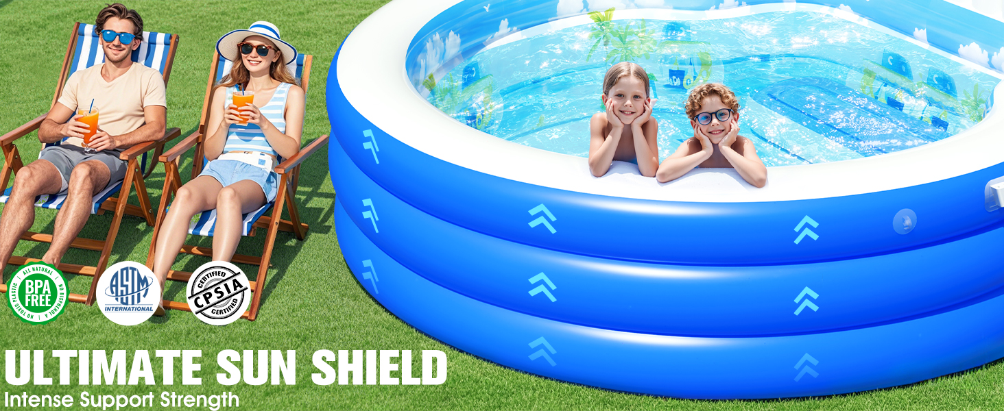 Inflatable Pool with Canopy
