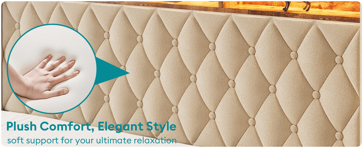 full size bed frame with headboard